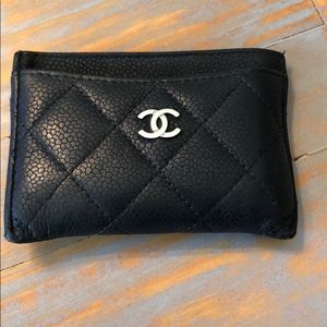 CHANEL Black Quilted Wallet